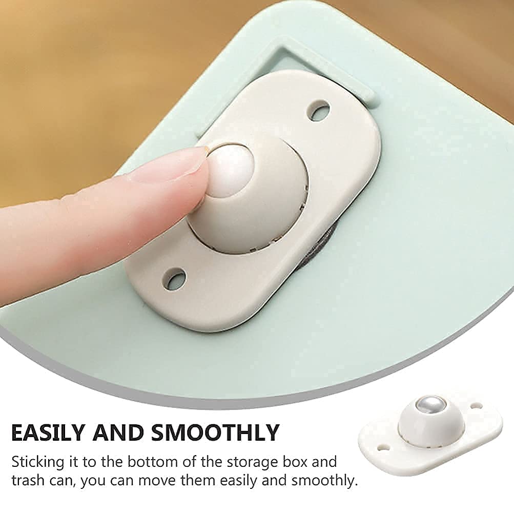 4 Pcs Self-Adhesive Mini Swivel Casters Wheels