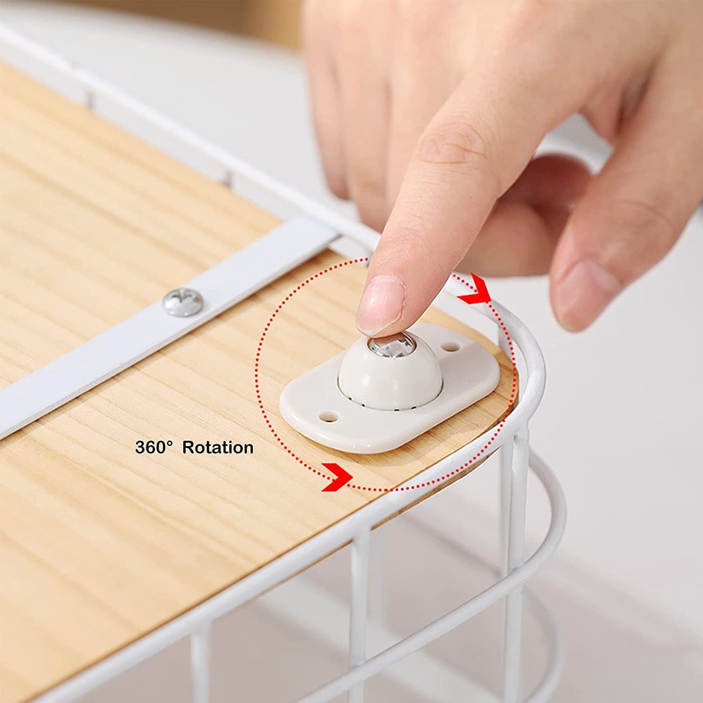 4 Pcs Self-Adhesive Mini Swivel Casters Wheels